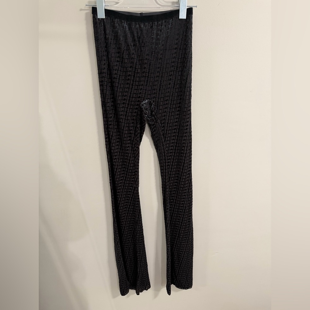 SKIMS Black and Sheer Patterned Pants - Picture 2 of 4